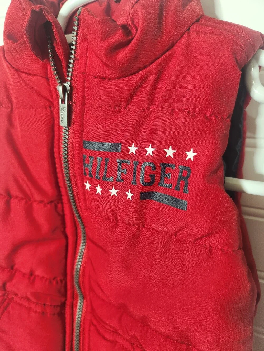 Tommy Hilfiger baby 6-9 month Red puffer vest